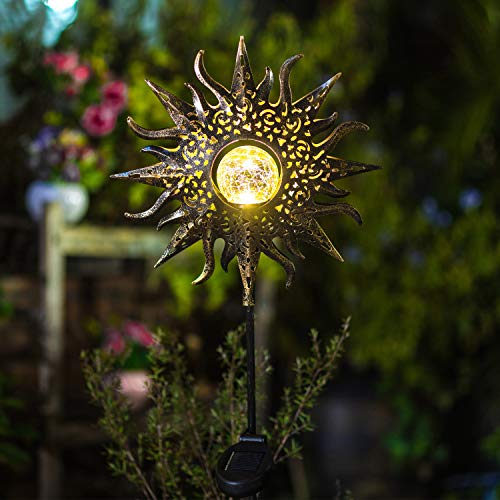 Pastoral Retro Sun Solar Light Outdoor Garden Walkway Yard Party ...